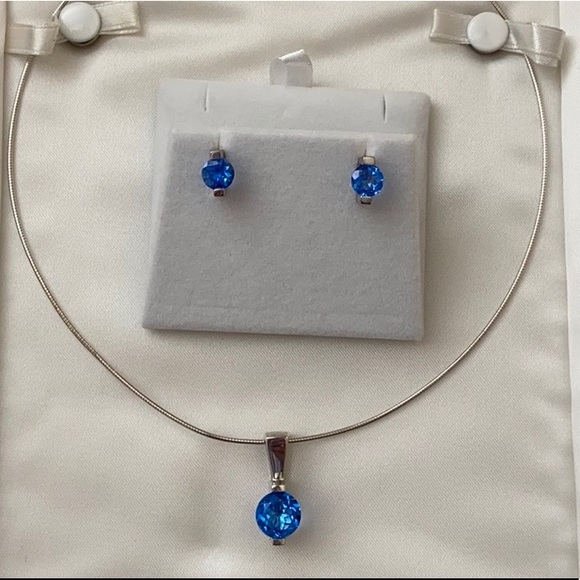 Frank Reubel Designs Jewelry - ❤️Frank Reubel ❤️Designs Blue Topez Set